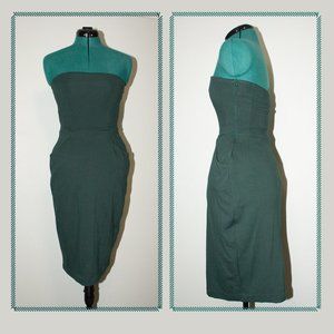 WINTER WONDERLAND Emerald Green Strapless Dress